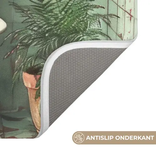 Vintage - Toilet - Illustratie Badmat klein -USP_AntislipNL