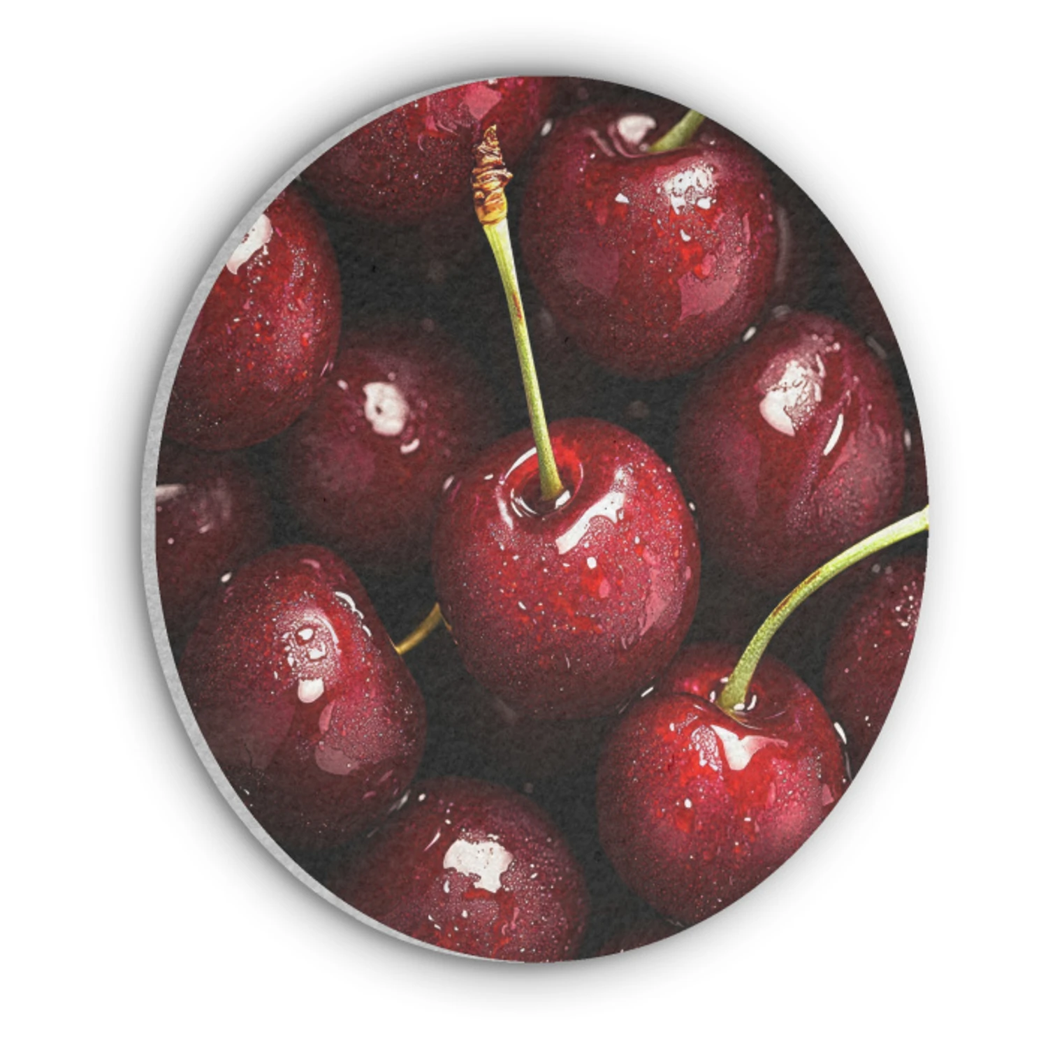 Tableau acoustique en feutre PET - Rouge - Fruits - Cerise - Commandez ...