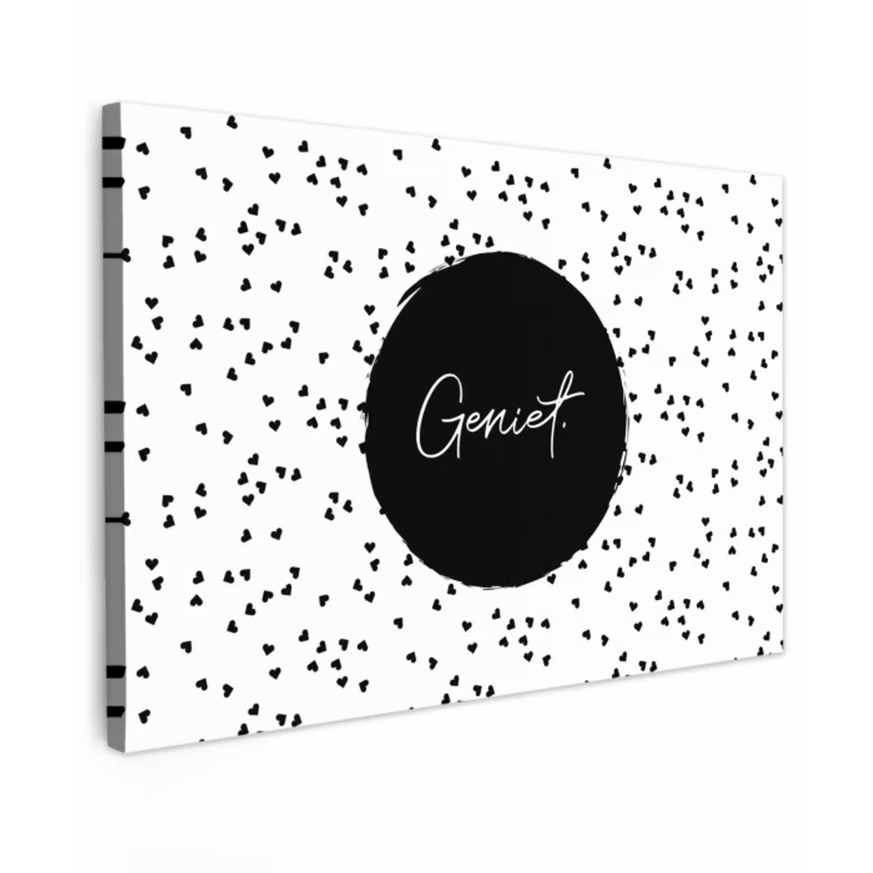 Quotes - Geniet - Zomer - Tekst Tuinposter op houten frame 2 cm dik klein -3d