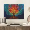 Sierglas - Boom - Rood - Vlakken PET vilt klein -sfeer1