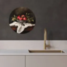 Granaatappels - Klassiek - Vintage KitchenYeah - Keuken - Wandcirkel Forex klein -sfeer1