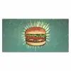 Hamburger - Illustratie - Sla - Kaas Muismat XXL klein -3d_leeg