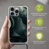 Groen - Bladeren - Glad - Nerven Hoesje iPhone 16 Pro Max met koord klein -sfeer2_NL