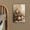 Kerst - Kerstballen - Beige - Goud canvas 2cm klein -sfeer3