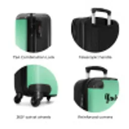 Appie avocado NBS - Handbagage koffer - Kinderen Unisex middel zzzzzzzbolletjes_ENG