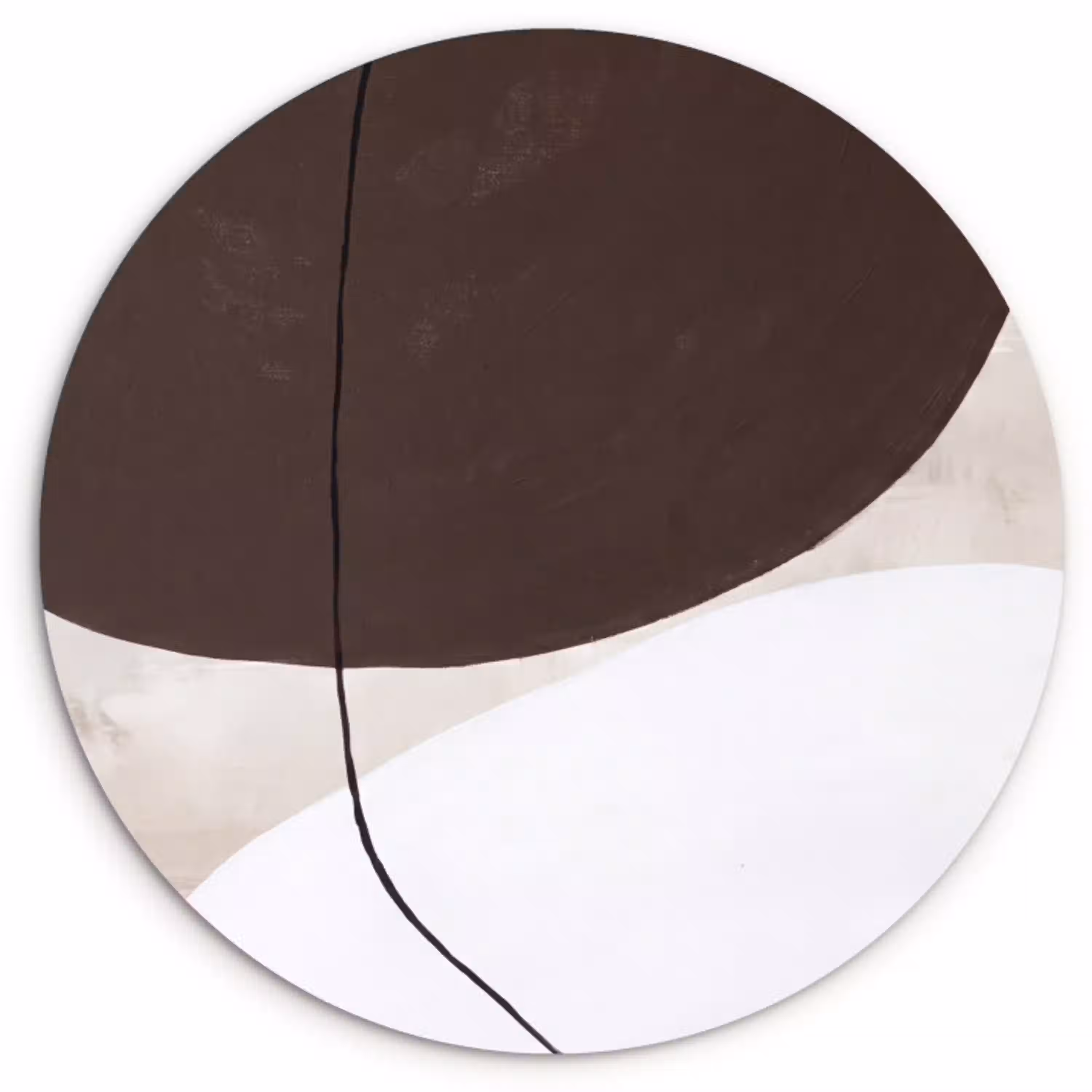 Abstract - Vormen - Modern Wandcirkel kunststof plaat 5mm dik klein -3d