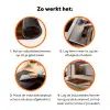 Hardhout - Robuust - Patronen Inductie beschermer vinyl 3mm klein 276 -zzzzzzz-td-werking