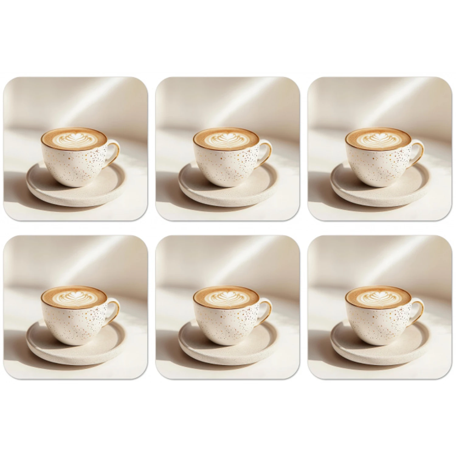 Cappuccino - Schuim - Schotel - Beige onderzetter kurk middel -zkaufland3dotto