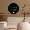 Spreuken - Quotes - Geluk zit in een klein rompertje Wandcirkel behangsticker klein -sfeer1