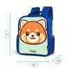 Kawai - Rode panda - Groen Kinderrugzak - Blauw middel -productfoto_formaten