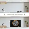 Pizza - Eten - Delftsblauw keuken achterwand spatscherm klein -voor_na_NL