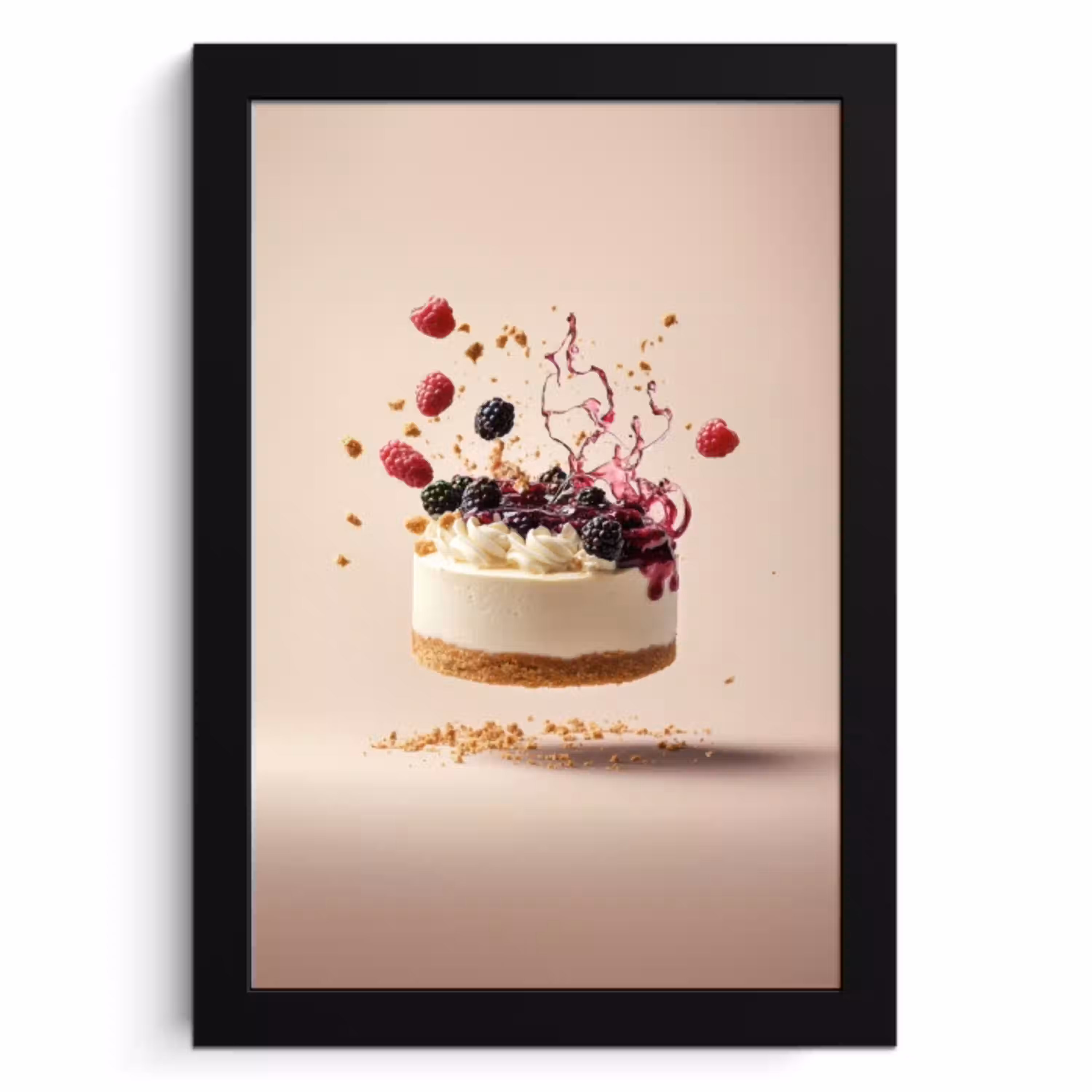 Cheesecake - Eten - Roze - Taart KitchenYeah - Keuken - Fotolijst klein -3d