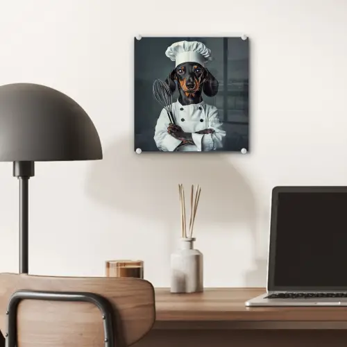 Hond - Garde - Kok plexiglas 5mm klein -sfeer6