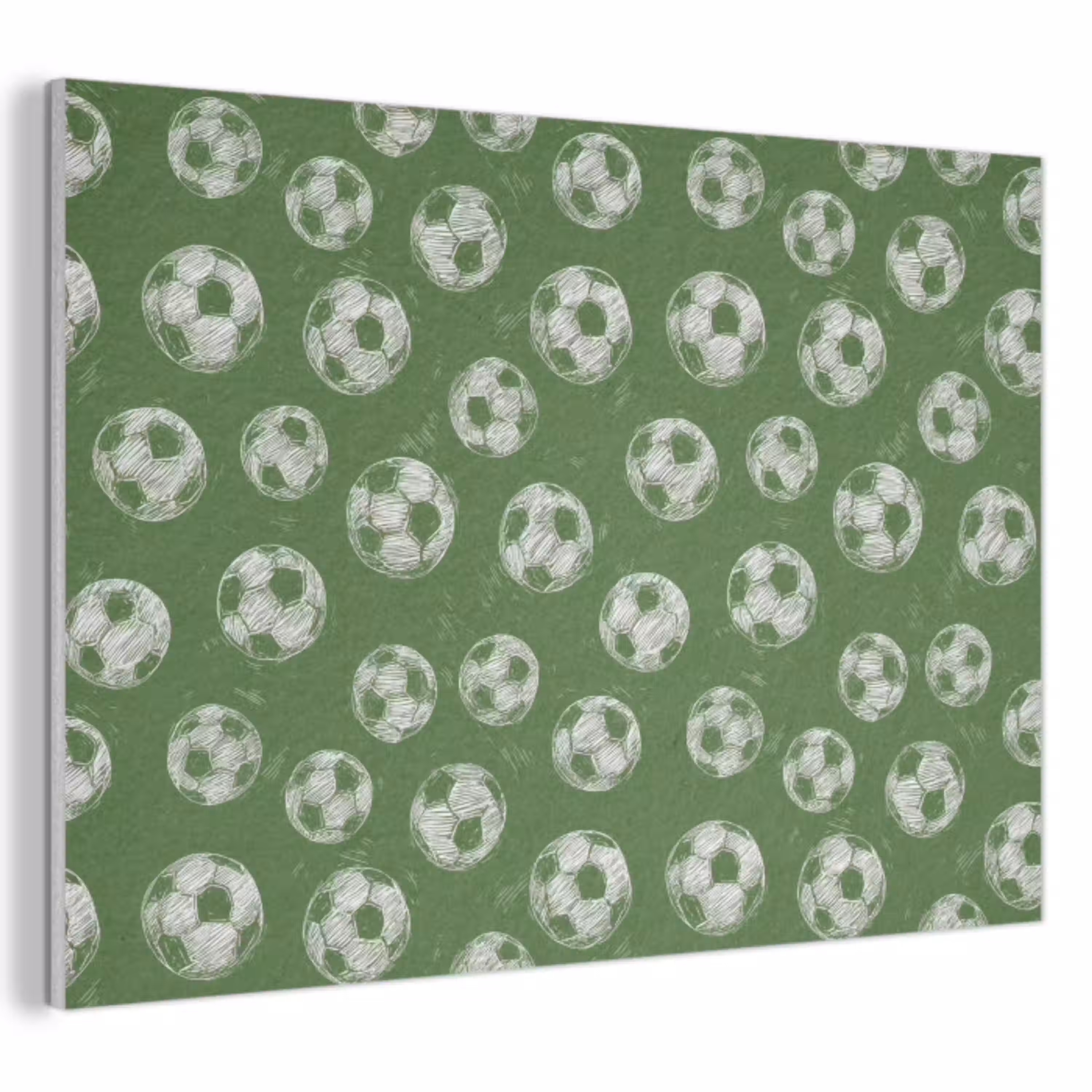 Voetbal - Sport - Groen PET vilt klein 837 -3d