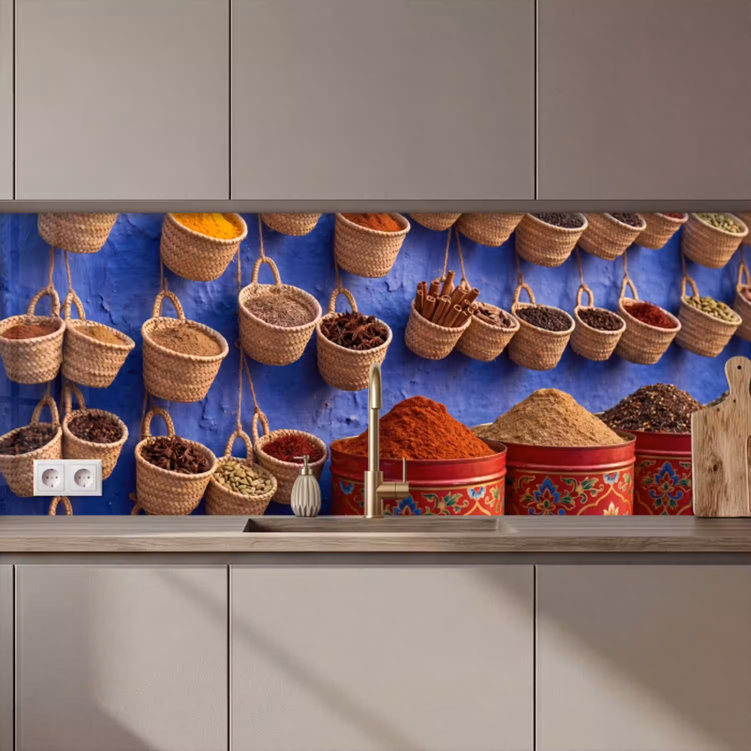 Kruiden - Manden - Markt keuken achterwand 2 middel zz_3dshopping