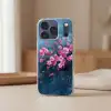 Bloem - Bloesems - Roze - Abstract Telefoonhoesje iPhone 17 Pro klein -sfeer2