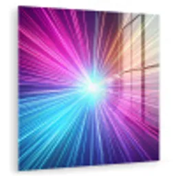 Abstract - Light - Burst - Modern - Colorful plexiglas 5mm klein -zzzproduct_nieuw