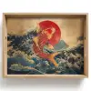 Koi - Zee - Golven - Zon Dienblad Rechthoek middel -z3d_shopping