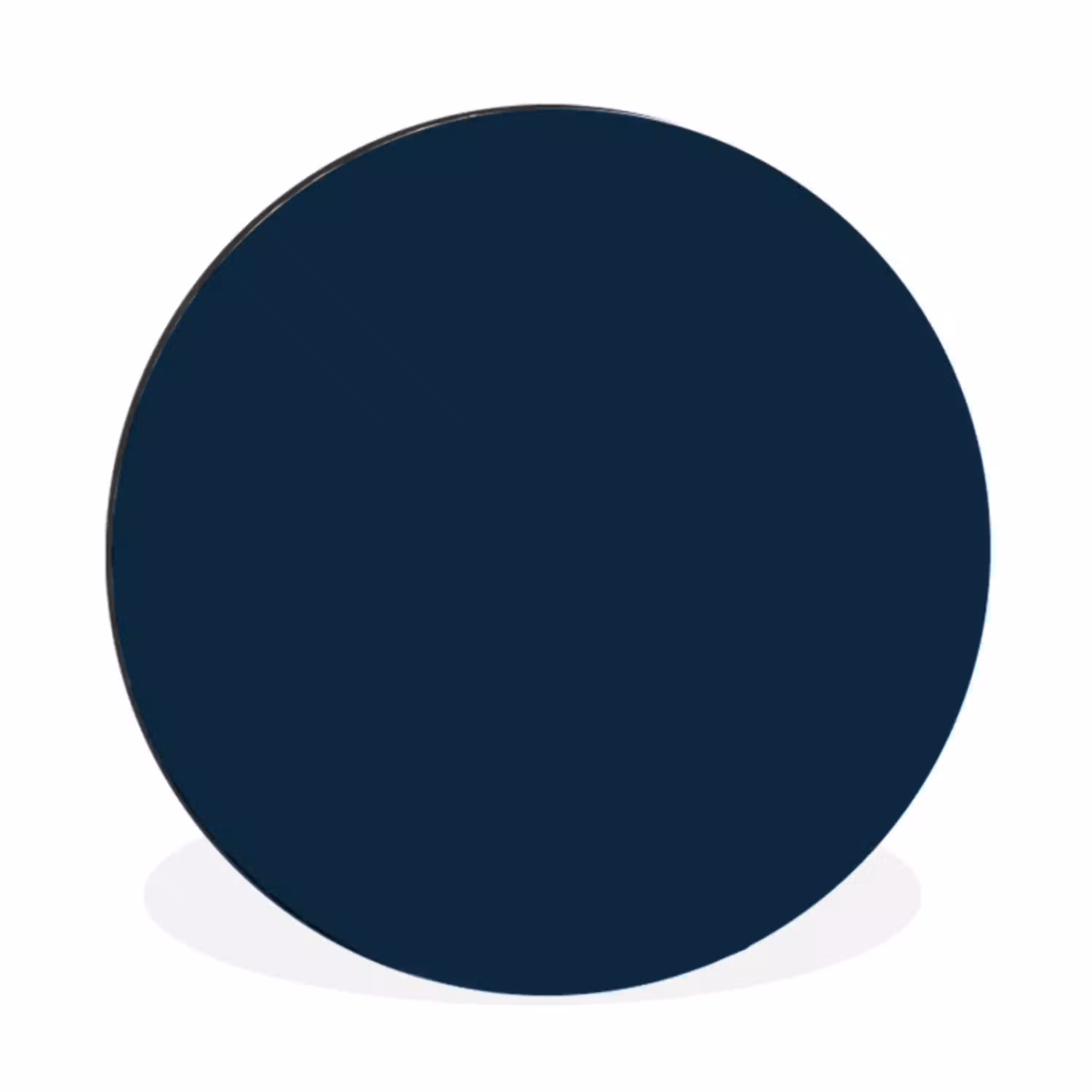 Midnight - Blue - Blauw Wandcirkel aluminium klein 190 -3d