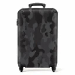 Groene camouflage print NBS - Handbagage koffer - Unisex middel -productfoto_recht