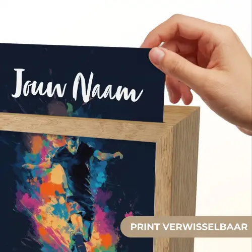 Neon - Voetballer - Kleurrijk Light Box met kabel (Kinderlampje) klein -USP_websiteprintNL