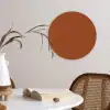 Terracotta - Bruin - Palet - Effen - Kleuren - Kleur Wandcirkel kunststof plaat 5mm dik klein 188 -sfeer4