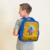 Snoep - Monster - Regenboog Kinderrugzak - Blauw middel -sfeer2