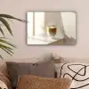 Mok - Latte - Minimalistisch - Schaduw canvas 2cm klein -sfeer1