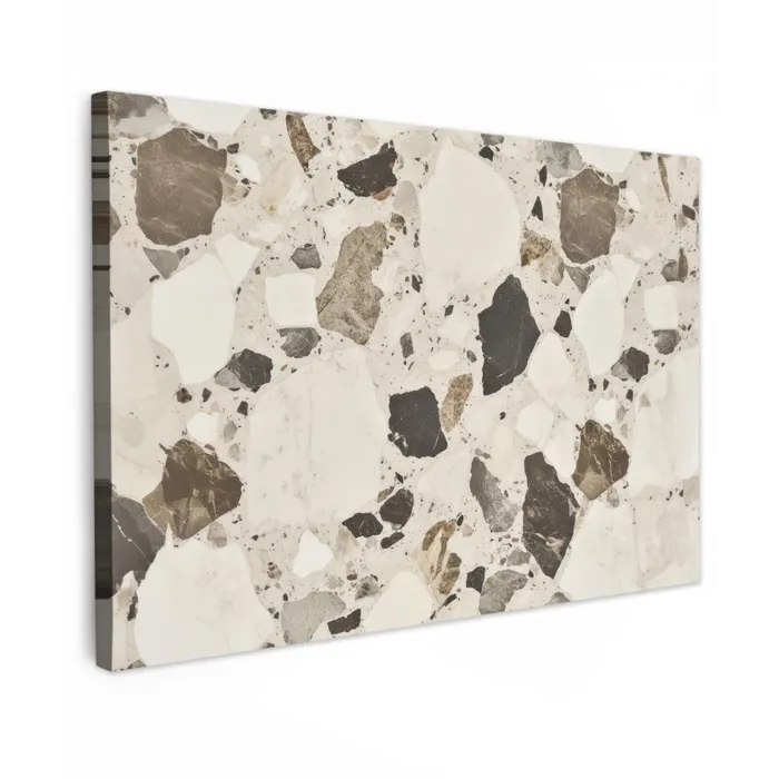 Neutral - Stenen - Decoratie - Terrazzo canvas 2cm klein -z3d