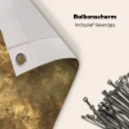 Antiek - Metaallook - Goud Balkonbeschermer Duitsland klein 596 -closeup_NL