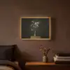 Bloembollen - Wit - Vaas - Minimalistisch Light Box met batterij (Wandlamp) middel -sfeer4