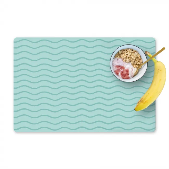 Zee - Dieren - Bluewave - Blauw Placemat vinyl groot 368 -zzzproduct_Kitchenyeah-website