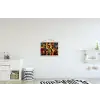 Figuren - Abstract - Symbolen textielposter latten blank klein -kinderkamer