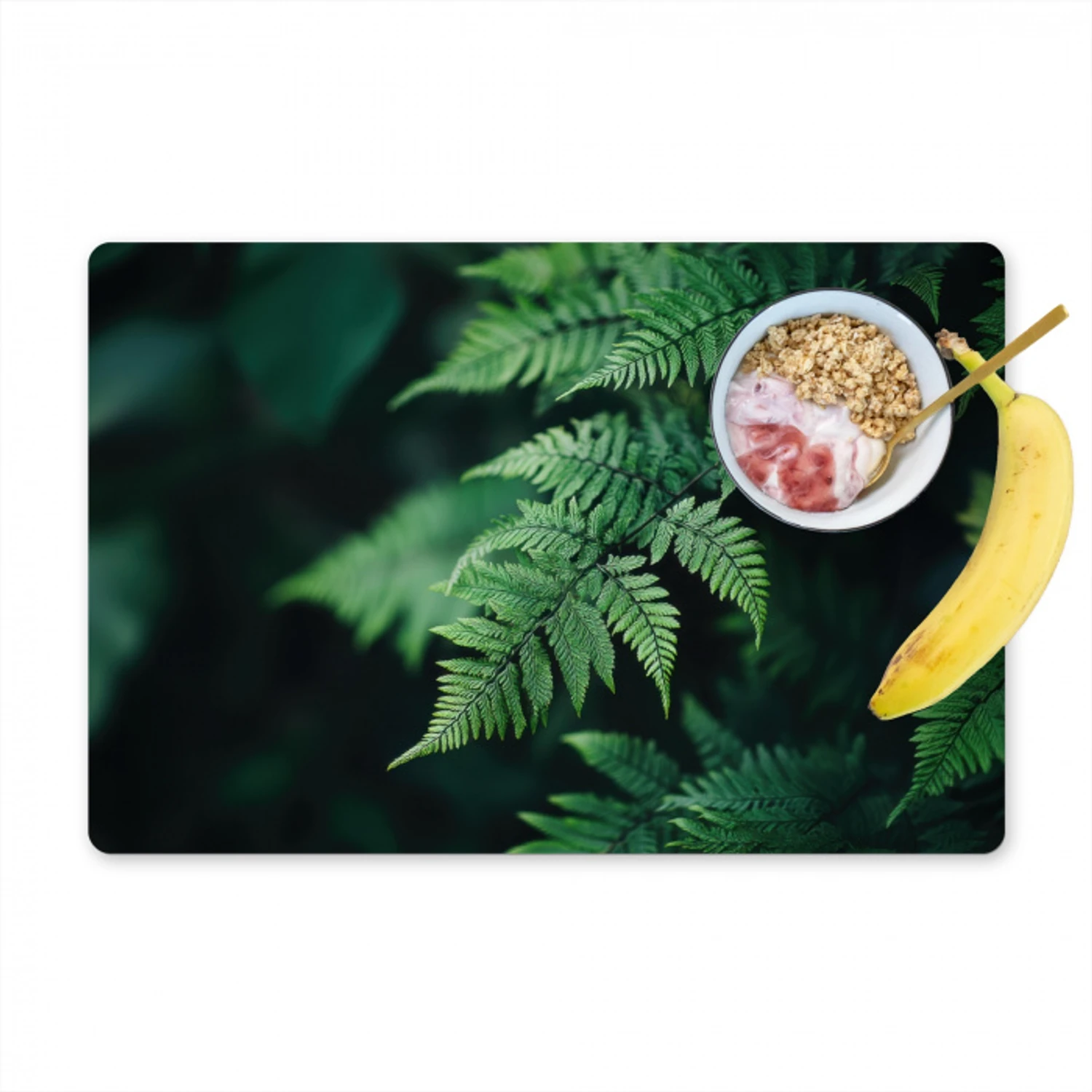 Varenblad - Groen - Structuur - Wazig Placemat vinyl groot -zzzproduct_Kitchenyeah-website