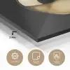 Appel - Goud - Chrome - Zwart plexiglas 5mm klein -sfeer2
