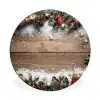 Kerstdecoratie - Geschenken - Hout - Veelkleurig Wandcirkel aluminium klein -3d