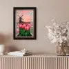 Doorkijk - Tulpen - Bloemen - Molen - Raam fotolijst zwart zonder passe partout klein -sfeer5