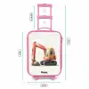 Graafmachine - Getekend - Oranje Kinderkoffer - Roze klein -productfoto_formaten