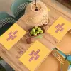Love yourself - Roze - Geel Placemat vinyl groot -zzsfeer5_Kitchenyeah-website