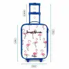 Flamingo feestje Kinderkoffer - Blauw klein -productfoto_formaten