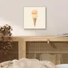 Minimalistisch - Schepijs - Hoorntje - Beige aluminium wit klein -sfeer3