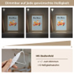 Vos - Vliegtuig - Blauw Light Box met kabel (Kinderlampje) klein -USP_dimbaarDE