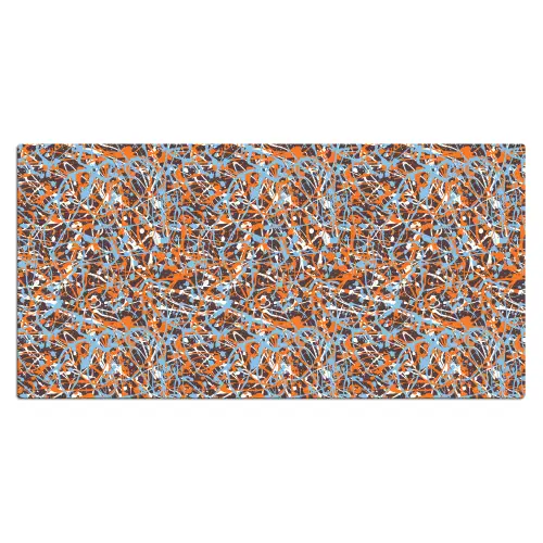 Blauw - Waterverf - Chaos Muismat XXL klein 681 -3d_leeg