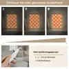 Oranje - Ruitpatroon - Wit Light Box met kabel (Tafellamp) klein 925 -USP_dimbaarNL