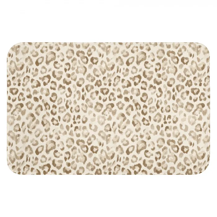 Luipaard - Klassiek - Beige Badmat klein 997 -3d