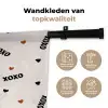 Beige - Hartjes - Patroon Wandkleed katoen klein 269 -sfeer2