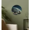 Astronaut - Kat - Glas - Stoel Wandcirkel kunststof plaat 5mm dik klein -sfeer3