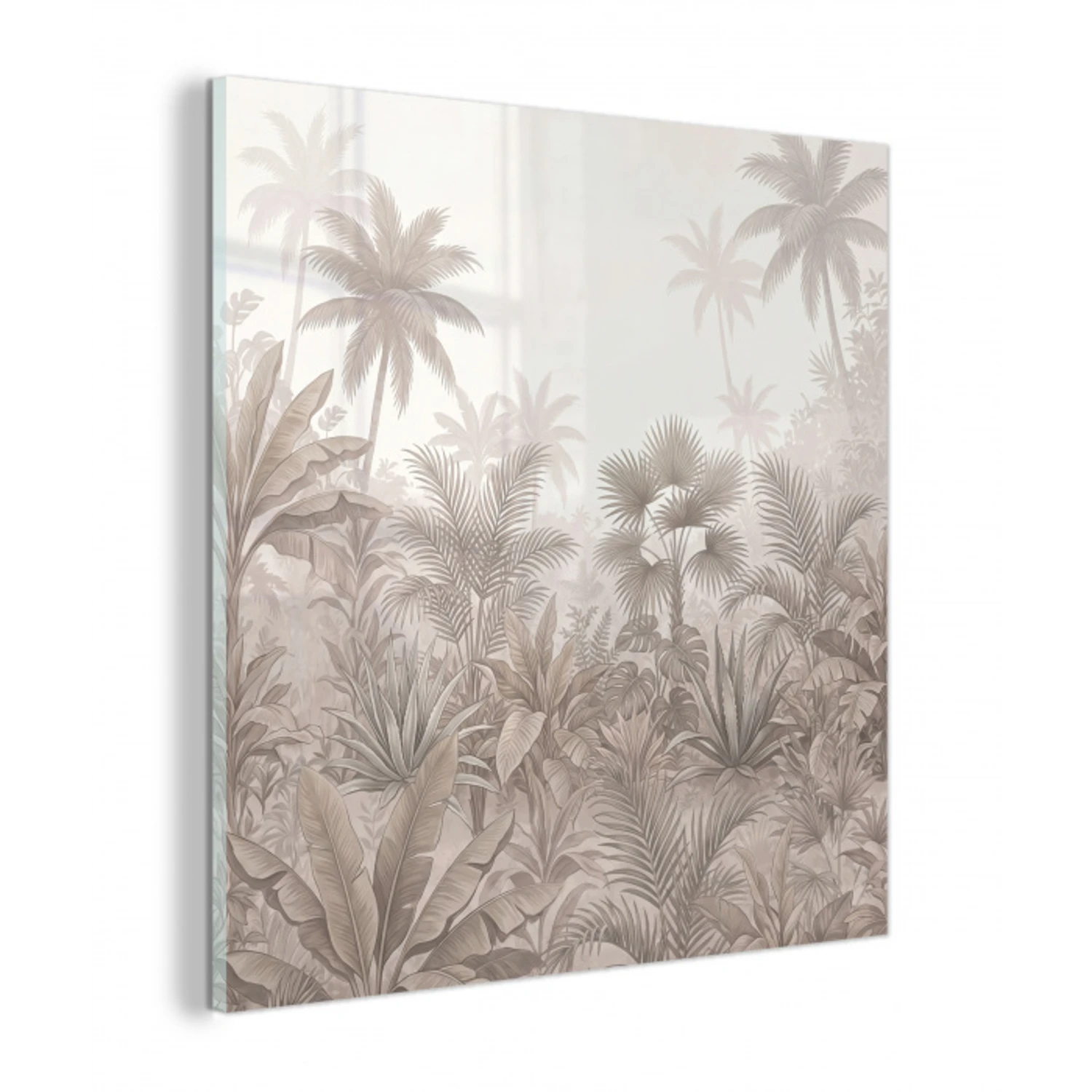 Jungle - Tropisch - Natuur -Vintage - Beige plexiglas 5mm klein -z3d