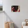Krijger - Draak - Zwart - Rood - Rook tuinposter los doek klein -sfeer8