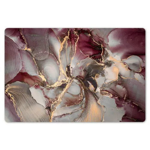 Goud - Marmer - Paars Placemat vinyl groot -zzsfeer1_Kitchenyeah-website